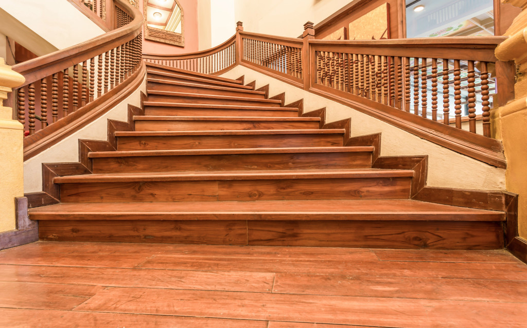 staircase leading upstairs