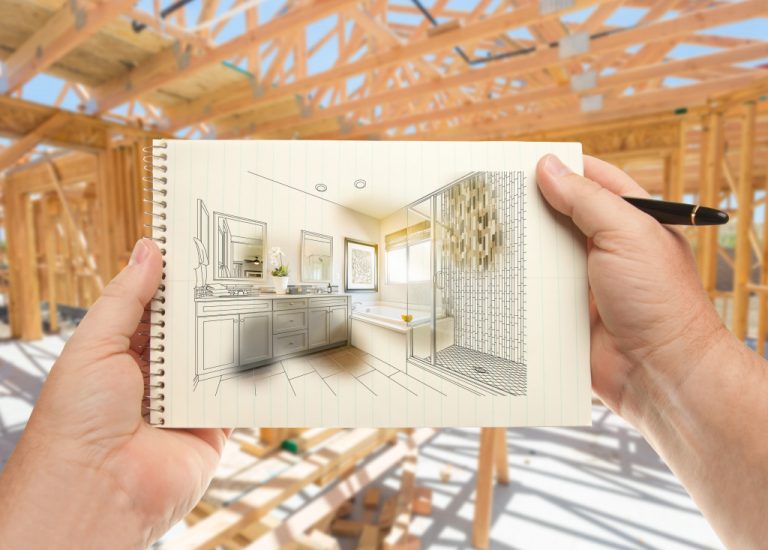 sketch of property renovation design
