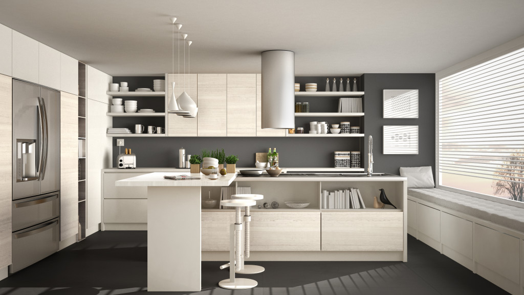 A minimalist modern kitchen design