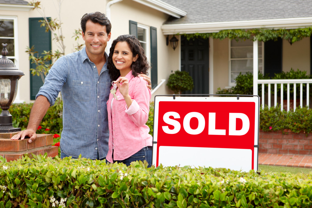 A couple buying their home