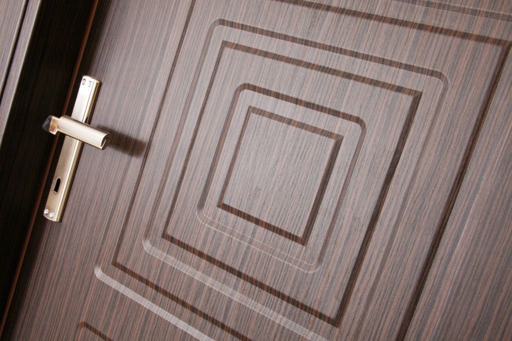 An image of a wooden door