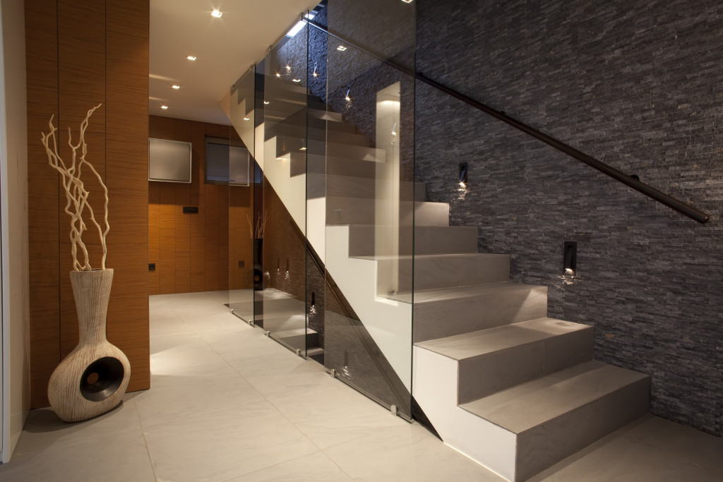modern home with stairway